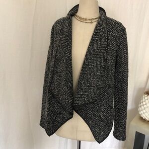 Ark & Co Tweed cardigan shawl Jacket size M